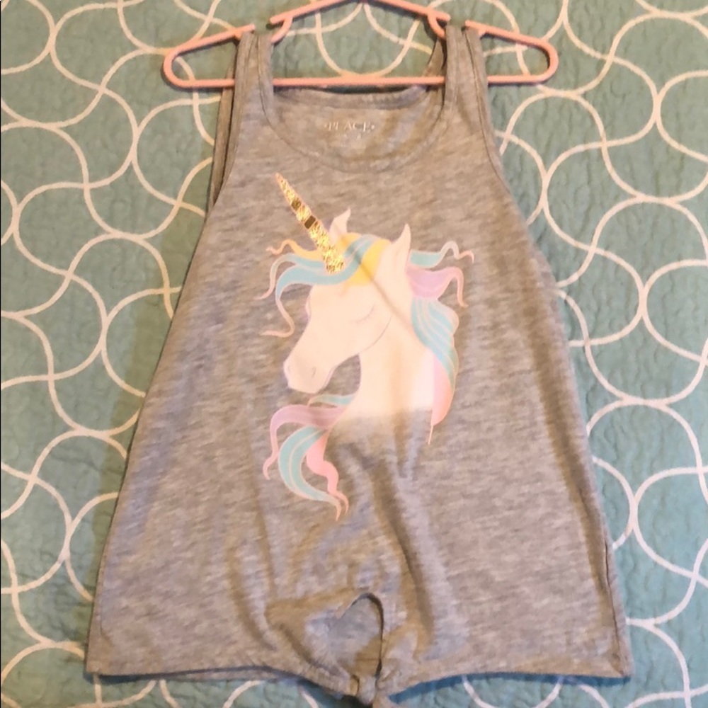 Tank top with unicorn
